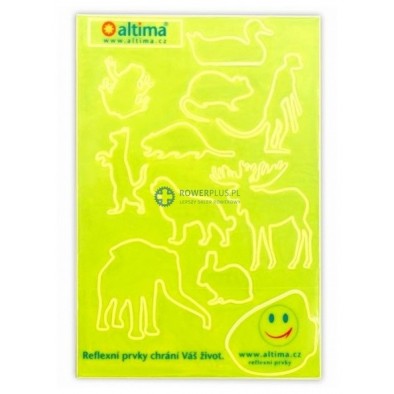 ALTIMA - Zestaw naklejek odblaskowych - "zwierzęta"