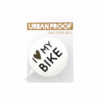 URBAN PROOF Dingdong I Love My Bike - dzwonek (biały)