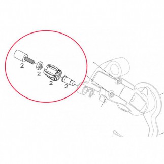SRAM - śruba regulująca (baryłka) do przerzutki tylnej