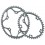 STRONGLIGHT - Tarcza mechanizmu korbowego Shimano (BCD 130 mm) srebrny